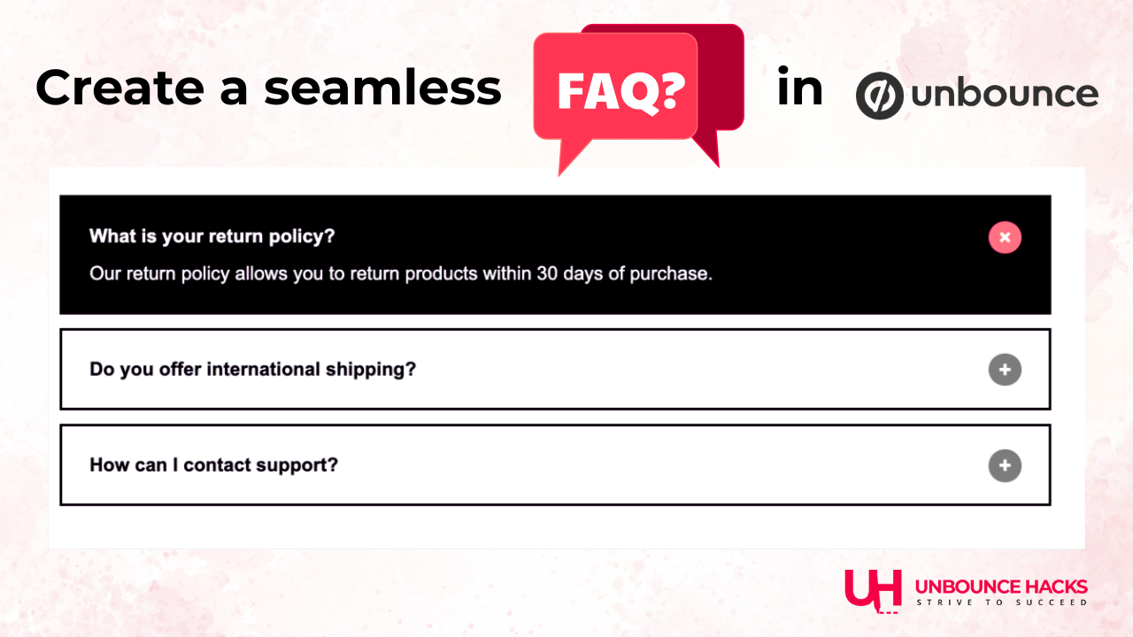 FAQ Accordion Section