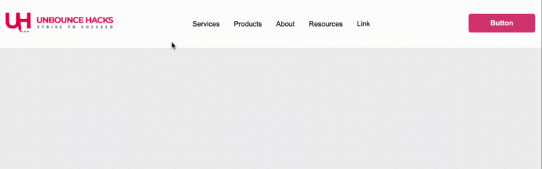 Drop down menu