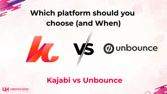 Kajabi vs Unbounce